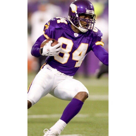 Randy Moss (Mitch/Ness)-(Vikings)-(1998)-(Jersey)-(Purple)-(New Cond.)-(XL)-$95 - Picture 12 of 15